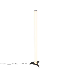 Floor lamp black dimmable in Kelvin with remote control – Bomba