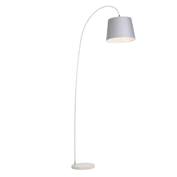 Modern arc lamp with gray shade - Bend