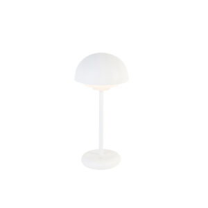 Table lamp white incl. LED rechargeable and 3-step touch dimmer – Maureen