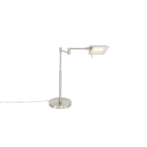 Design table lamp steel incl. LED with touch dimmer – Notia