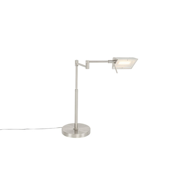 Design table lamp steel incl. LED with touch dimmer - Notia