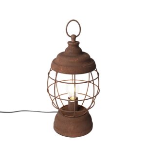 Rustic table lamp rust – Lentera