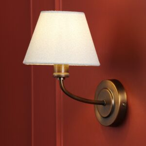 Laura Ashley Denston Wall Light In Antique Bronze With Shade LA3756583-Q